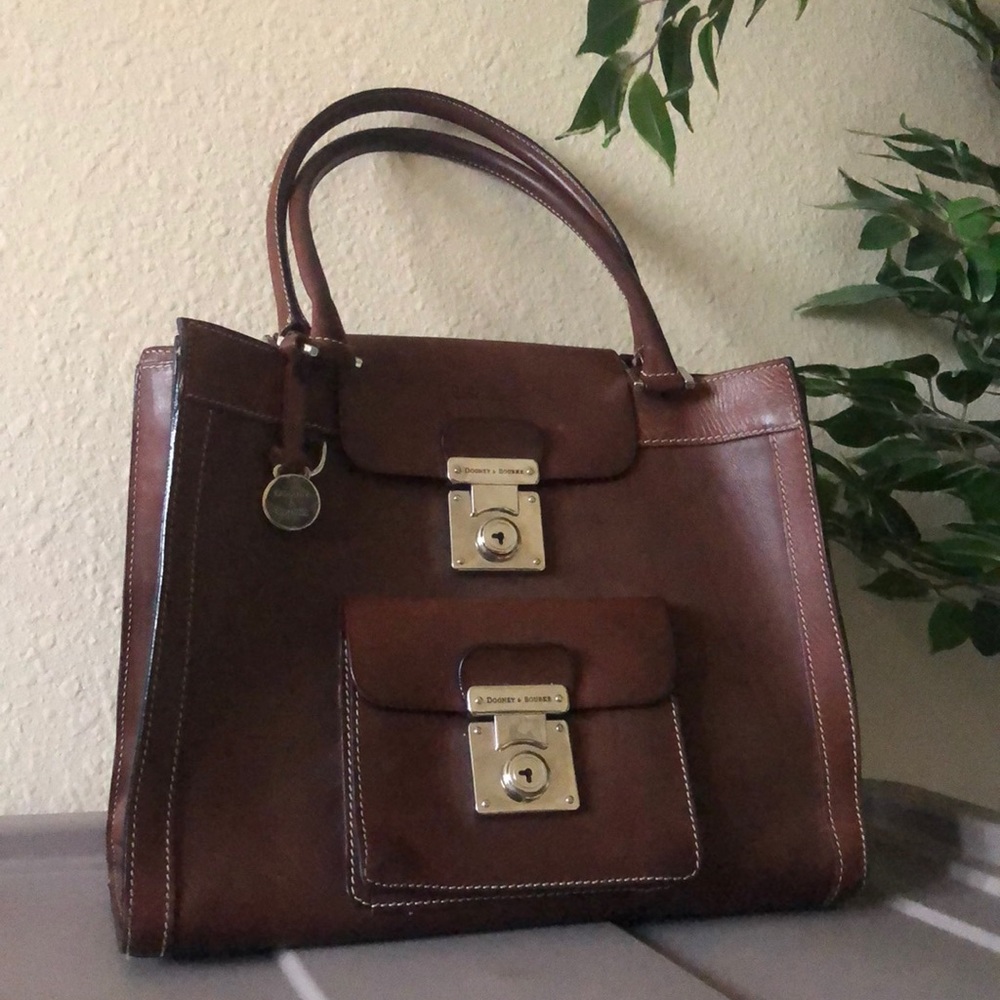Dooney & Bourke Classic Brown Leather Handbag